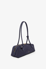 Le Teckel medium dark blue nubuck bag