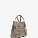 Mina 20 taupe leather tote bag