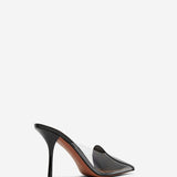 Coeur abstrait patent leather mules