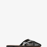 Infradito flat black mules