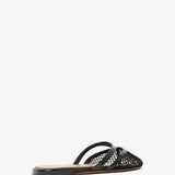 Infradito flat black mules
