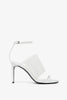 White 90 calfskin sandals