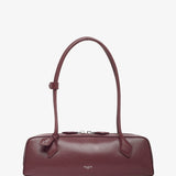 Le Teckel medium dark red leather bag