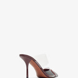 Coeur 90 burgundy mule pumps