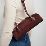 Le Teckel small dark red bag