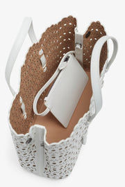 Mina 25 EW vienne vague white tote bag
