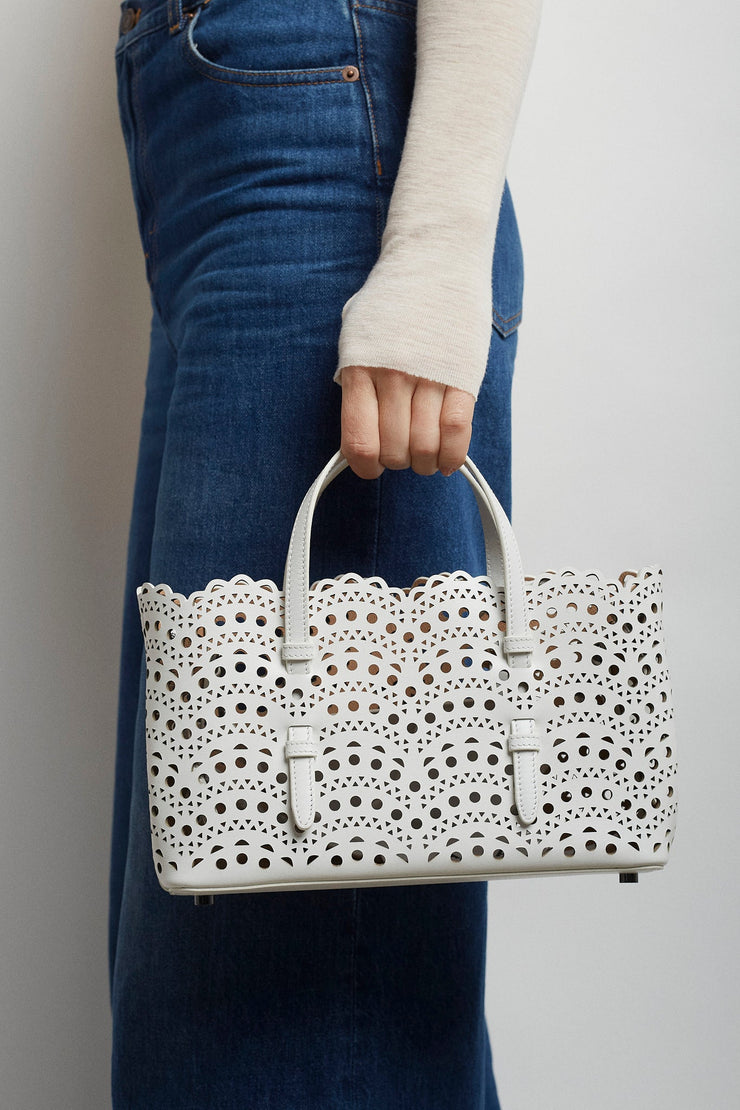 Mina 25 EW vienne vague white tote bag