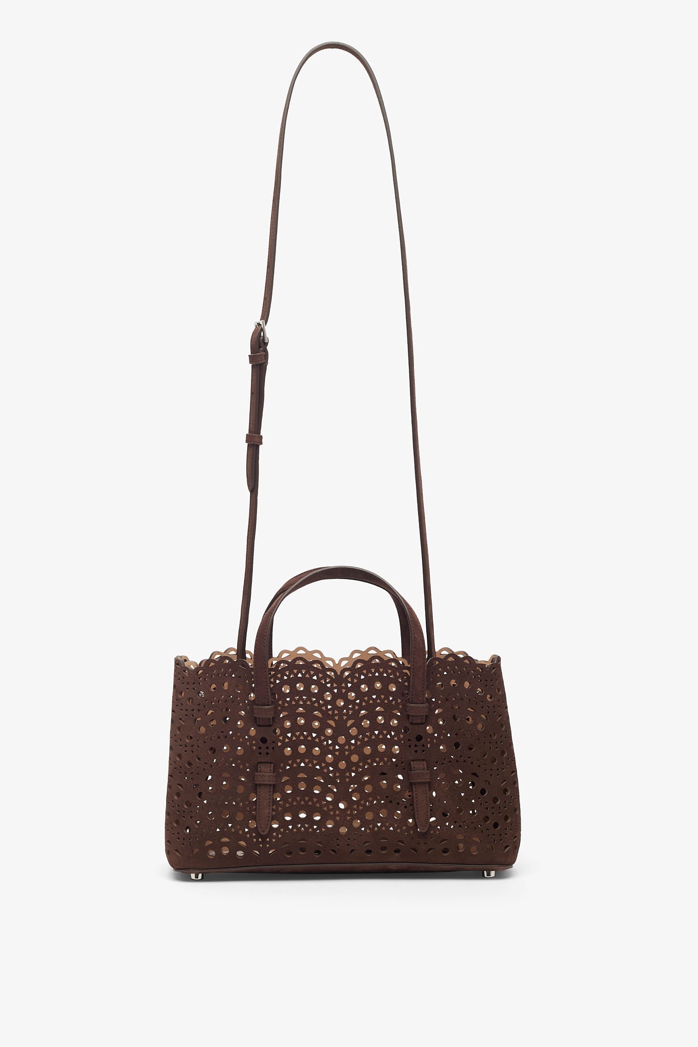 Alaïa | Mina 25 EW vienne vague brown tote bag | Savannahs