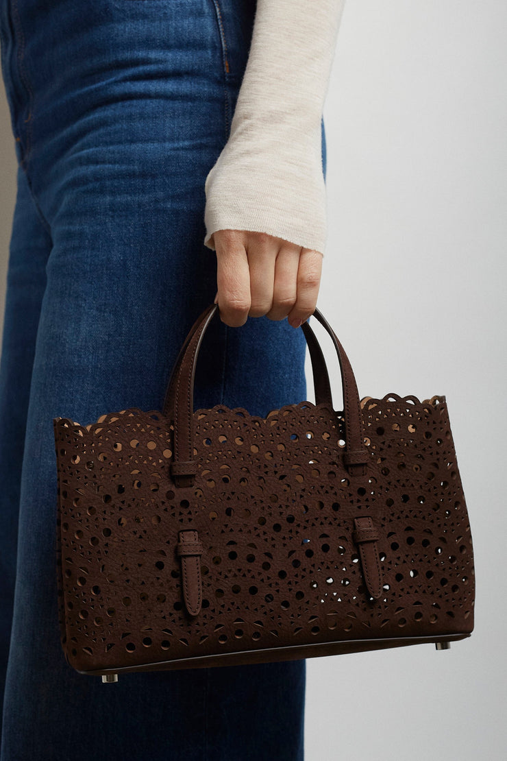 Mina 25 EW vienne vague brown tote bag