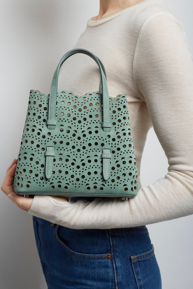 Mina 20 vienne vague green tote bag