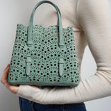 Mina 20 vienne vague green tote bag