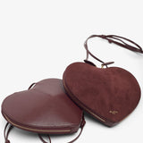 Le Coeur dark red crossbody bag