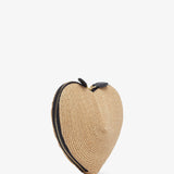 Le Coeur paper straw nature crossbody bag