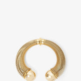 Spiral gold cuff bracelet