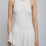Sculpting jersey white bodysuit