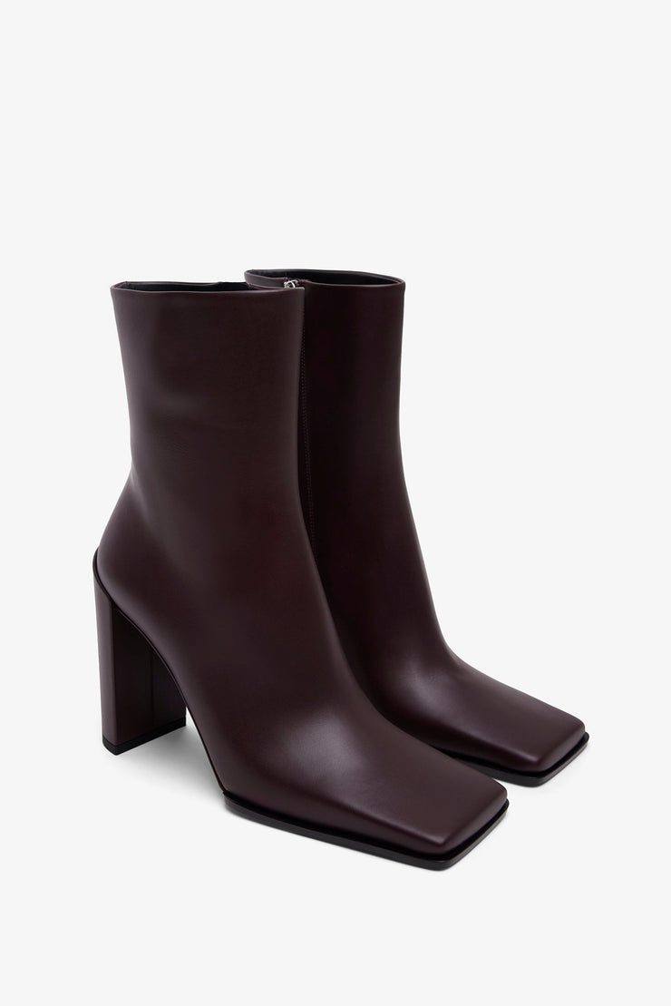Square 90 brown ankle boots