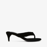 Black sandal on a white background