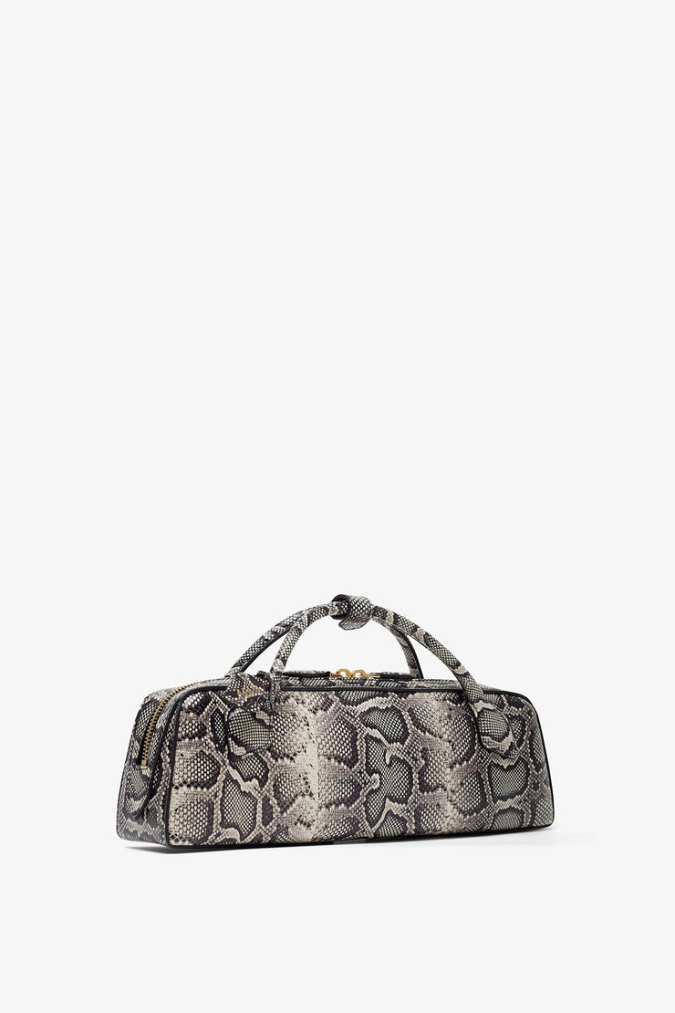 Teckel Clutch black and white bag