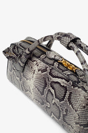 Teckel Clutch black and white bag