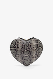 Le Coeur black and white crossbody bag