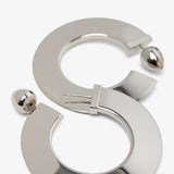 Blade Hoops small silver earrings