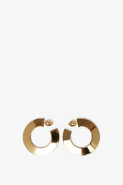 Blade Hoops small gold earrings