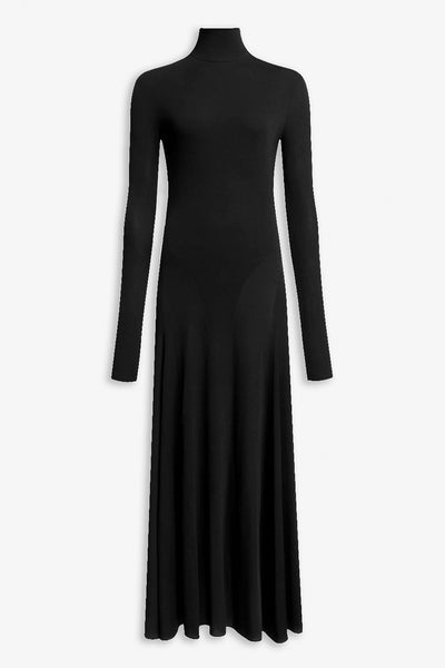 Heart black jersey dress
