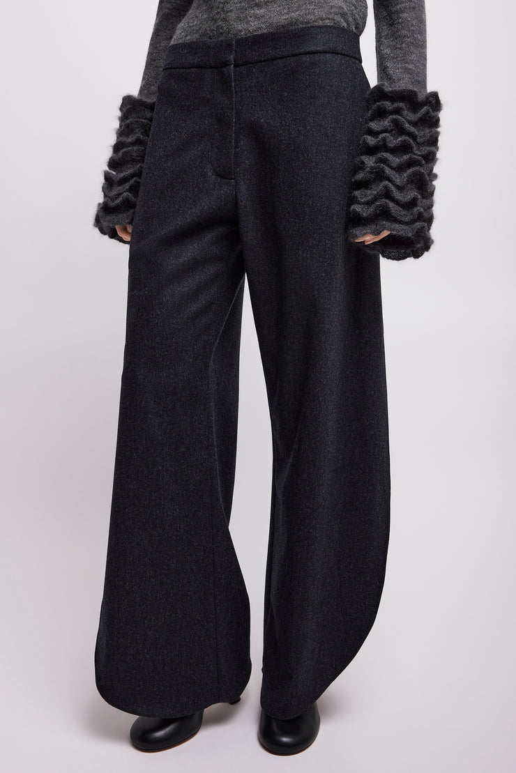 Wool flannel petal pants