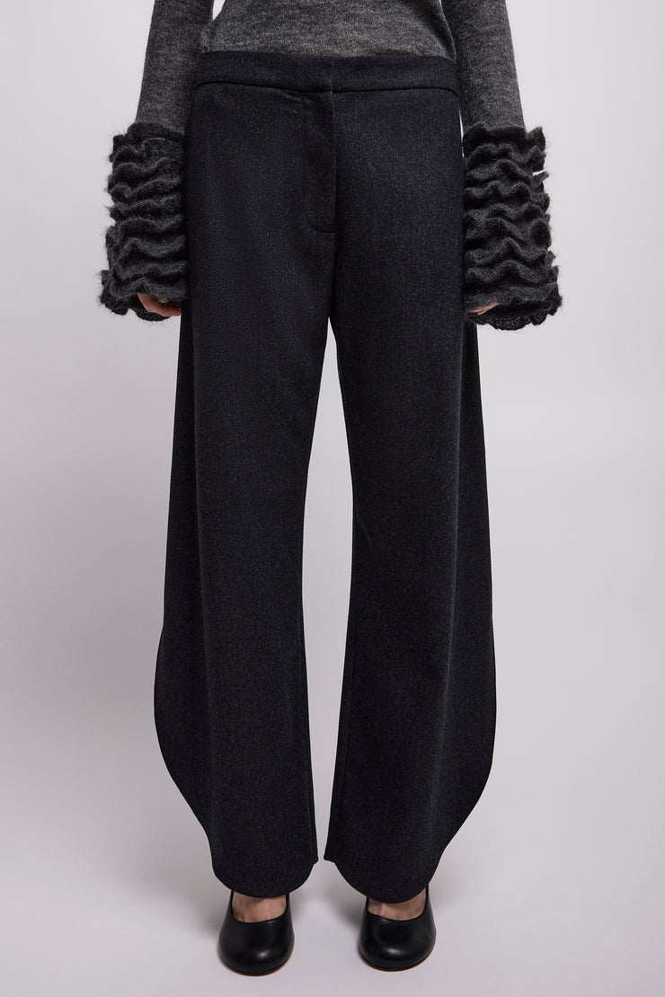 Wool flannel petal pants