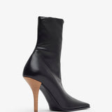 Black 90 leather ankle boots