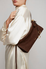 Le Click EW Medium brown nubuck bag