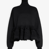 Alaia black peplum jumper