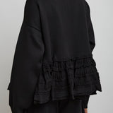 Alaia black peplum jumper