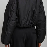 Alaia black bomber plie jacket