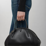 Top handle small black bag