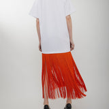 Fringed white T-Shirt