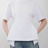 Panelled white top