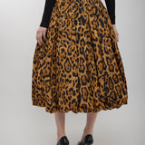 A-Line leopard skirt