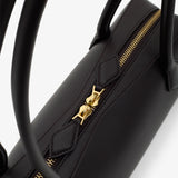 Le Teckel Medium brown smooth leather bag