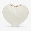 Alaïa Le Coeur snow white leather crossbody bag