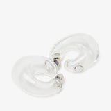 Bubble hoop glass earrings