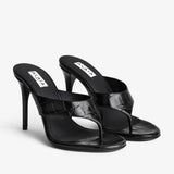 Tong 90 embossed mule sandals