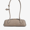Alaïa Le teckel small light taupe suede bag