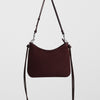 Phoebe Philo Gig small oxblood suede shoulder bag