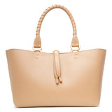 Marcie tote beige leather tote bag