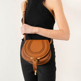 Marcie mini tan crossbody bag