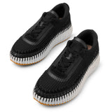 Nama black mesh sneakers