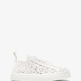 Lauren white lace sneakers