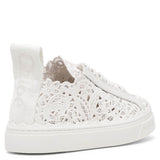 Lauren white lace sneakers