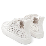 Lauren white lace sneakers